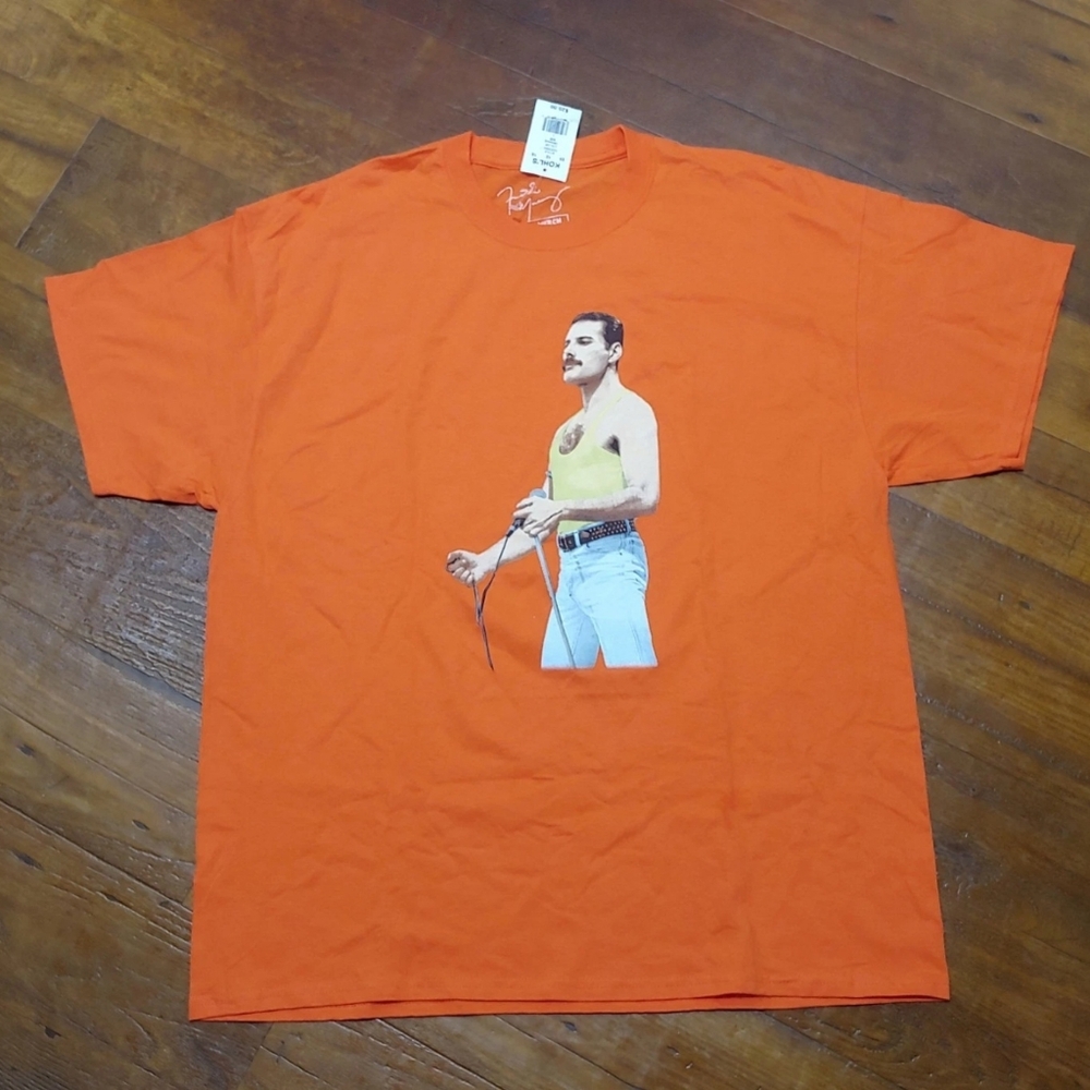 Freddie Mercury Orange T-shirt New With Tag